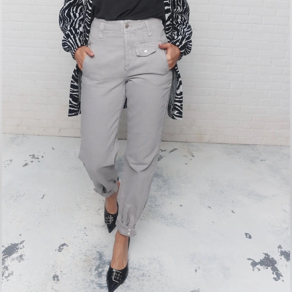 JOELLE Washed Grey‎ barrel Jeans size 25